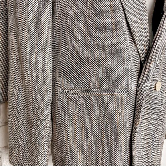 Vintage 70s 80s Royce Ltd New York Tweed Skirt and Double-Breasted Blazer Set 12 - Picture 7 of 16